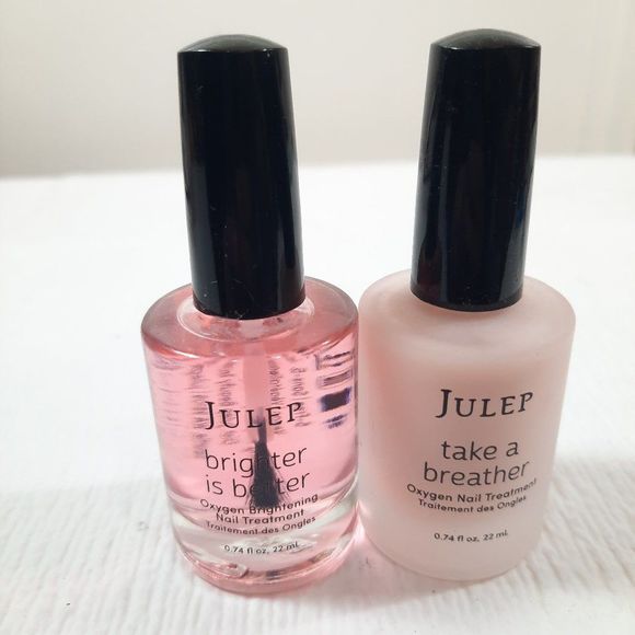 Julep Take A Breather Sheer Pink & Brighter is better Pink Oxygen Nail Treatment